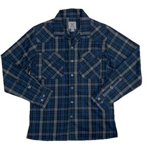 Vertx Men's Small Canyon River Long Sleeve‎ Flannel Button Up Shirt